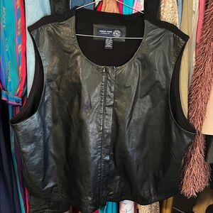 Lane Bryant Leather Front Vest